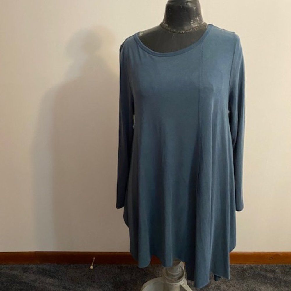 Chalet et ceci blue asymmetrical tunic, size Medium